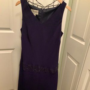 Evan Picone Purple Sleeveless Party Dress Size 14